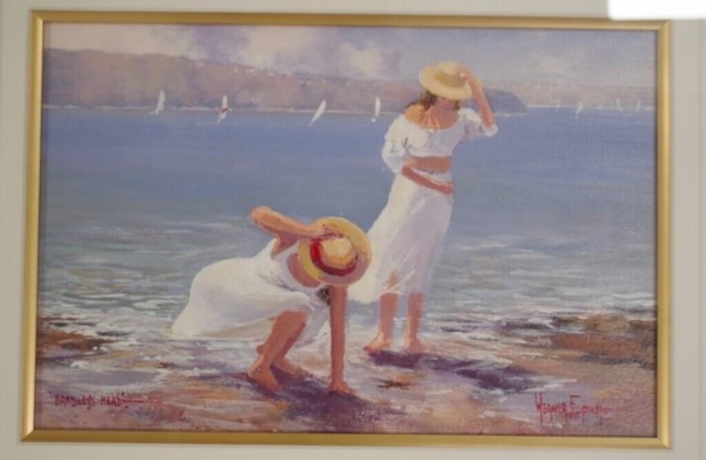 Artwork by Werner Filipich, Bradleys Head, Made of Oil On Board