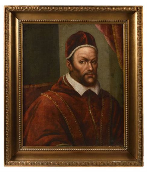 Portrait of Pope Innocent X - Roman School, 17th Century