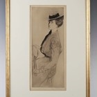 Artwork by Edgar Chahine, La Promenade, Made of Etching