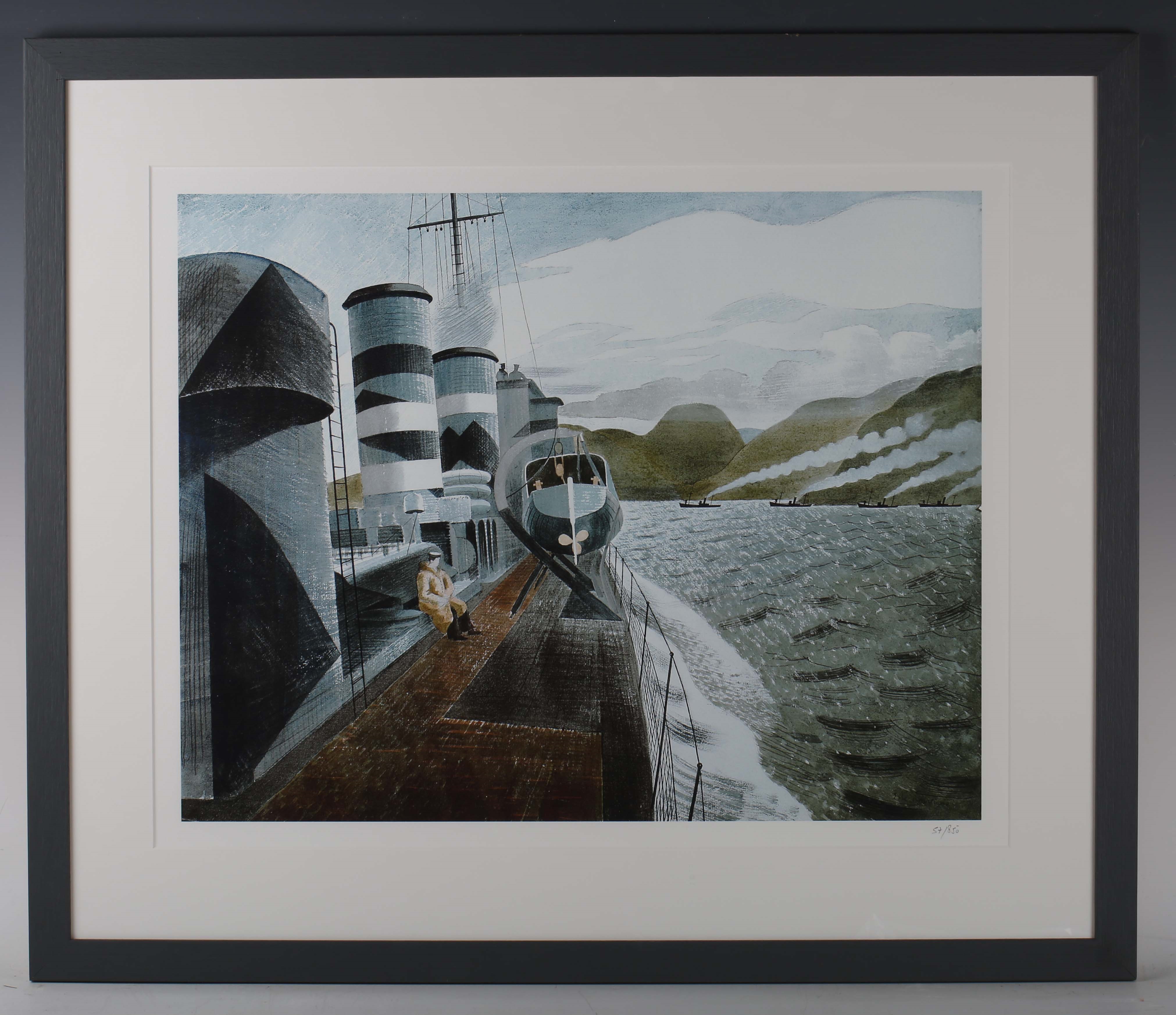 Eric Ravilious | Leaving Scapa Flow | MutualArt