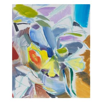 April Flowers, Mostly Daffodils (Orange Centre) 60.6 x 50.5 cm. (23 7/8 x 19 7/8 in