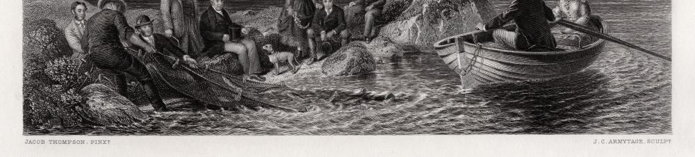 Jacob Thompson | Drawing the Net at Haweswater (1870) | MutualArt