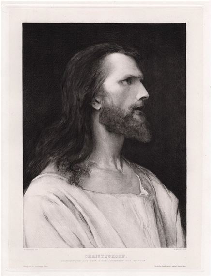 Christuskopf - Mihaly Munkacsy