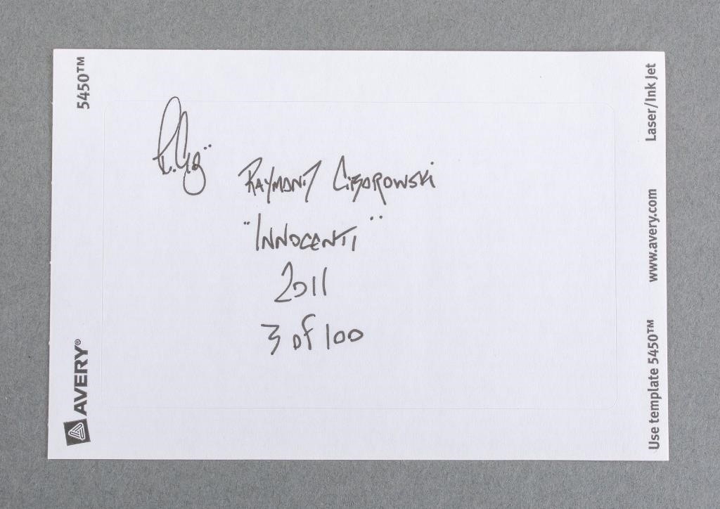 Artwork by Raymond Ciborowski, Innocenti, Made of Archival Ink-Jet Print In Colors On Paper