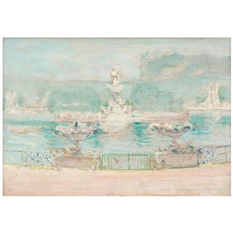 Fountain, World's Fair 7 x 10 1/2 in. (17.8 x 26.8 cm