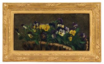 Basket of Pansies