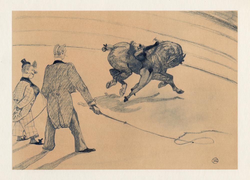 Artwork by Henri de Toulouse-Lautrec, Horse Acrobatics (Voltige, Made of Color Lithograph On Wove Paper