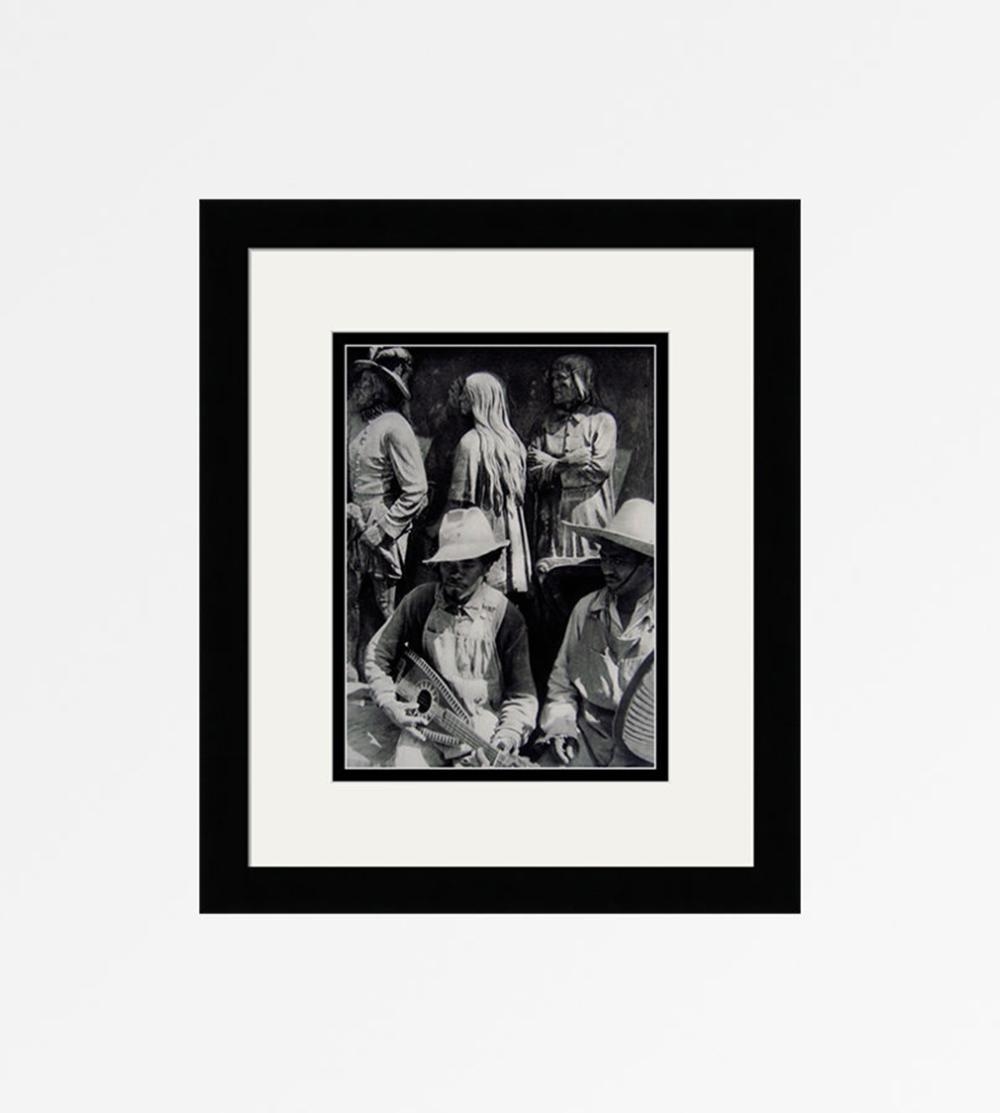 Artwork by Henri Cartier-Bresson, Mexico (Musicians, Made of Photogravure