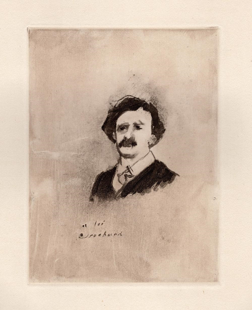 Artwork by Edgar Degas, Portrait De L'acteur Crochard, Made of Etching