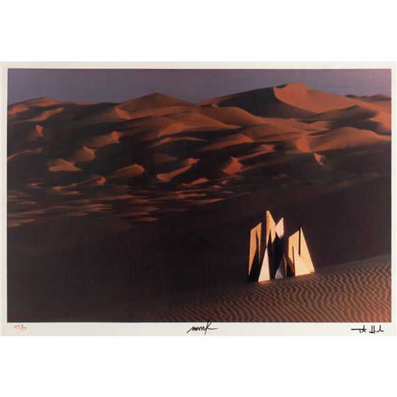 Photograph from the series 'Expedition in kÃ¼nstliche GÃ¤rten by Heinz Mack, Thomas Höpker, 1976