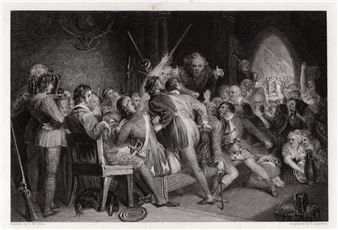 The Hall Of Glennaquoich - Daniel Maclise