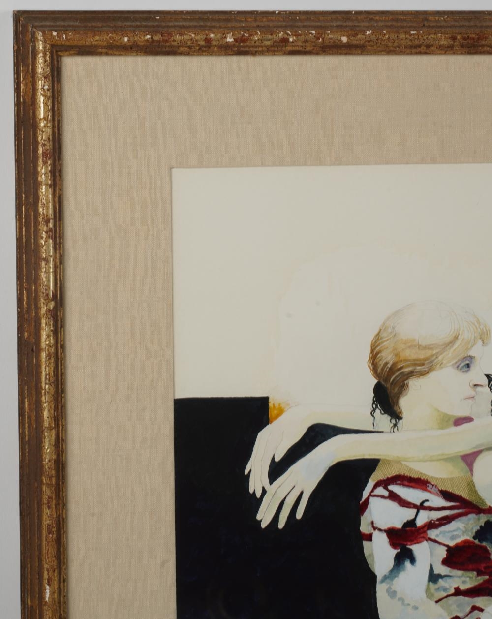 Artwork by Morris Broderson, Dancers, Made of Watercolor