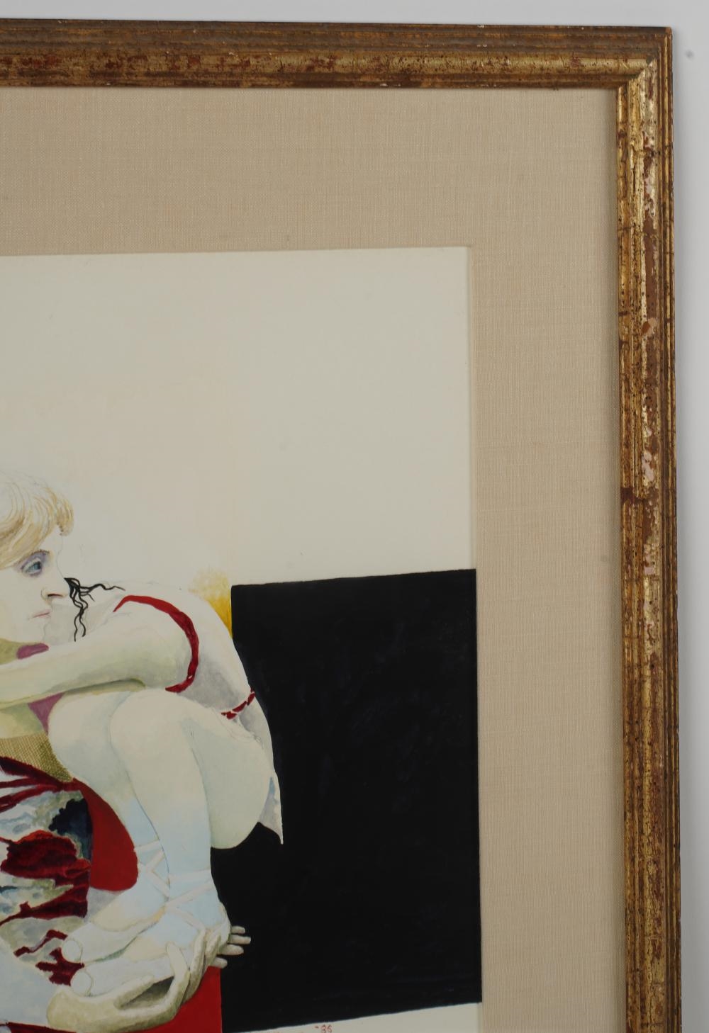 Artwork by Morris Broderson, Dancers, Made of Watercolor