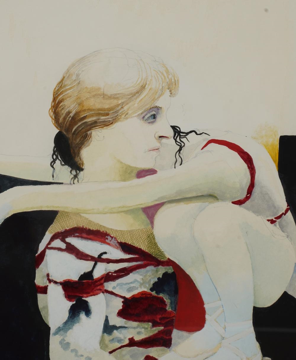 Artwork by Morris Broderson, Dancers, Made of Watercolor