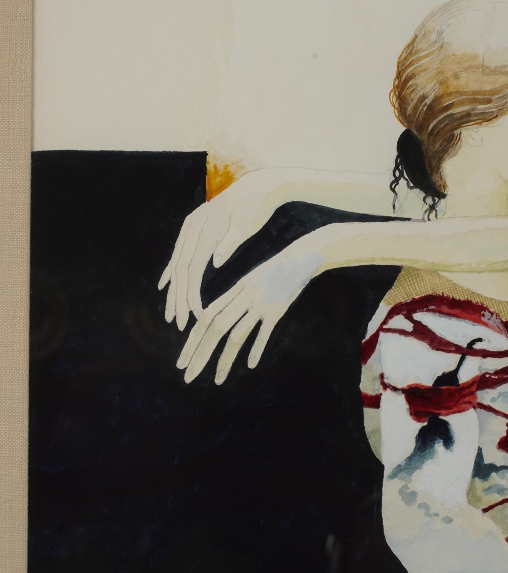 Artwork by Morris Broderson, Dancers, Made of Watercolor