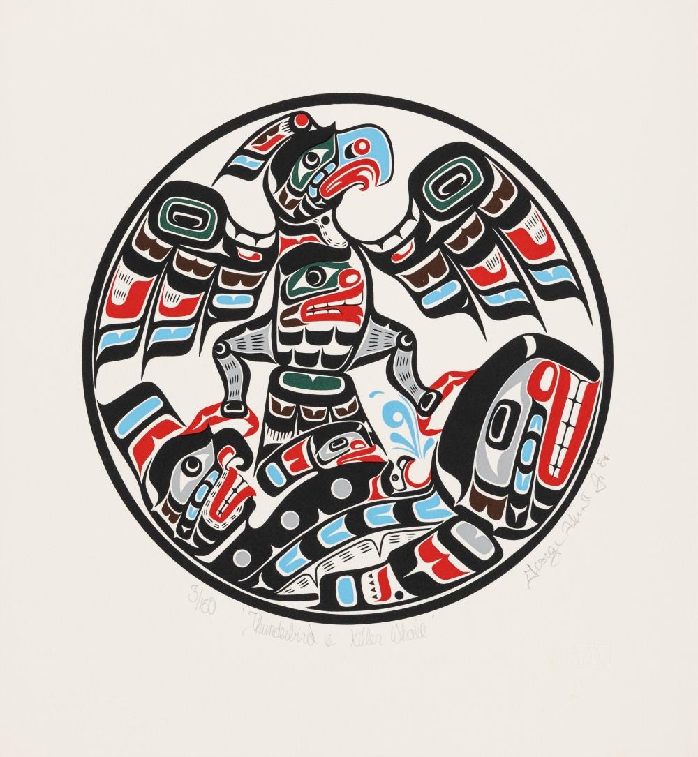 George Hunt | Thunderbird and Killer Whale (1984) | MutualArt