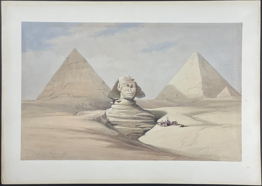 David Roberts | The Great Sphinx, Pyramids of Gizeh (1842 - 1849 ...