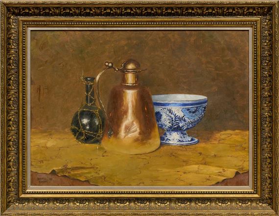 Still Life Copper & Porcelain - Hennie Griesel