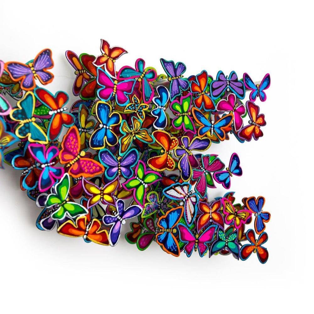 Artwork by Patricia Govezensky, L O V E, Made of Original Painting On Cutout Steel