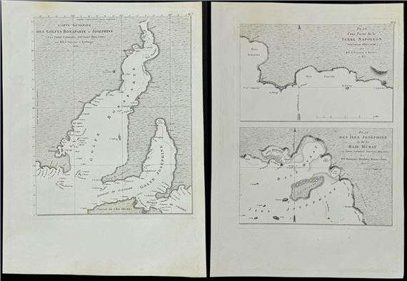 3 Maps of Australia (New Holland by François Péron, 1807-1816