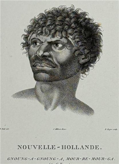 Portrait of Gnung-a Gnung-a by François Péron, 1807-1816