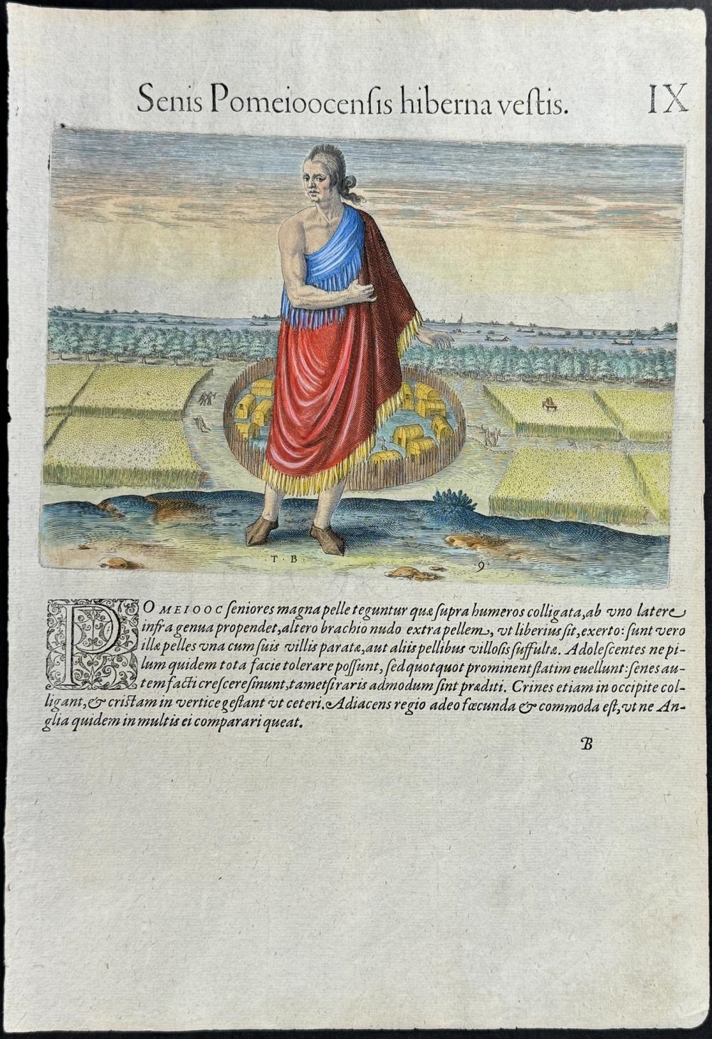 Theodor de Bry | An old man in his winter clothing (Circa 1608) | MutualArt