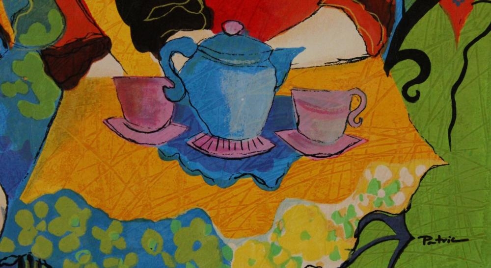 Artwork by Patricia Govezensky, Silence Beach, Made of Original Serigraph On Canvas