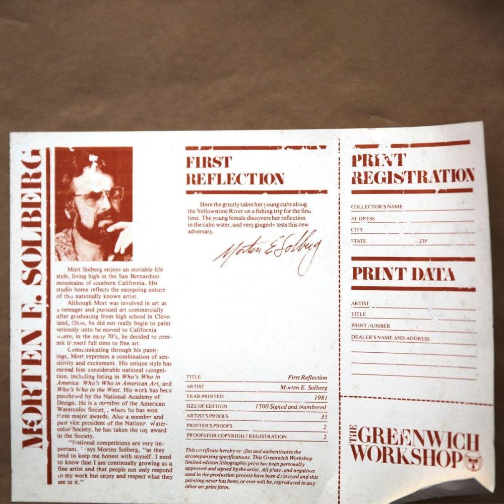 Artwork by Morten E. Solberg, First Reflection, Made of Offset Lithograph