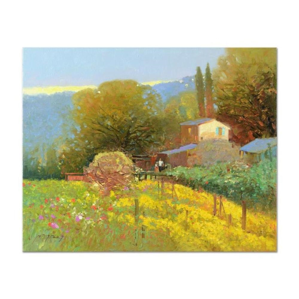 Artwork by Ming Feng, Daisy Garden, Made of Oil On Canvas