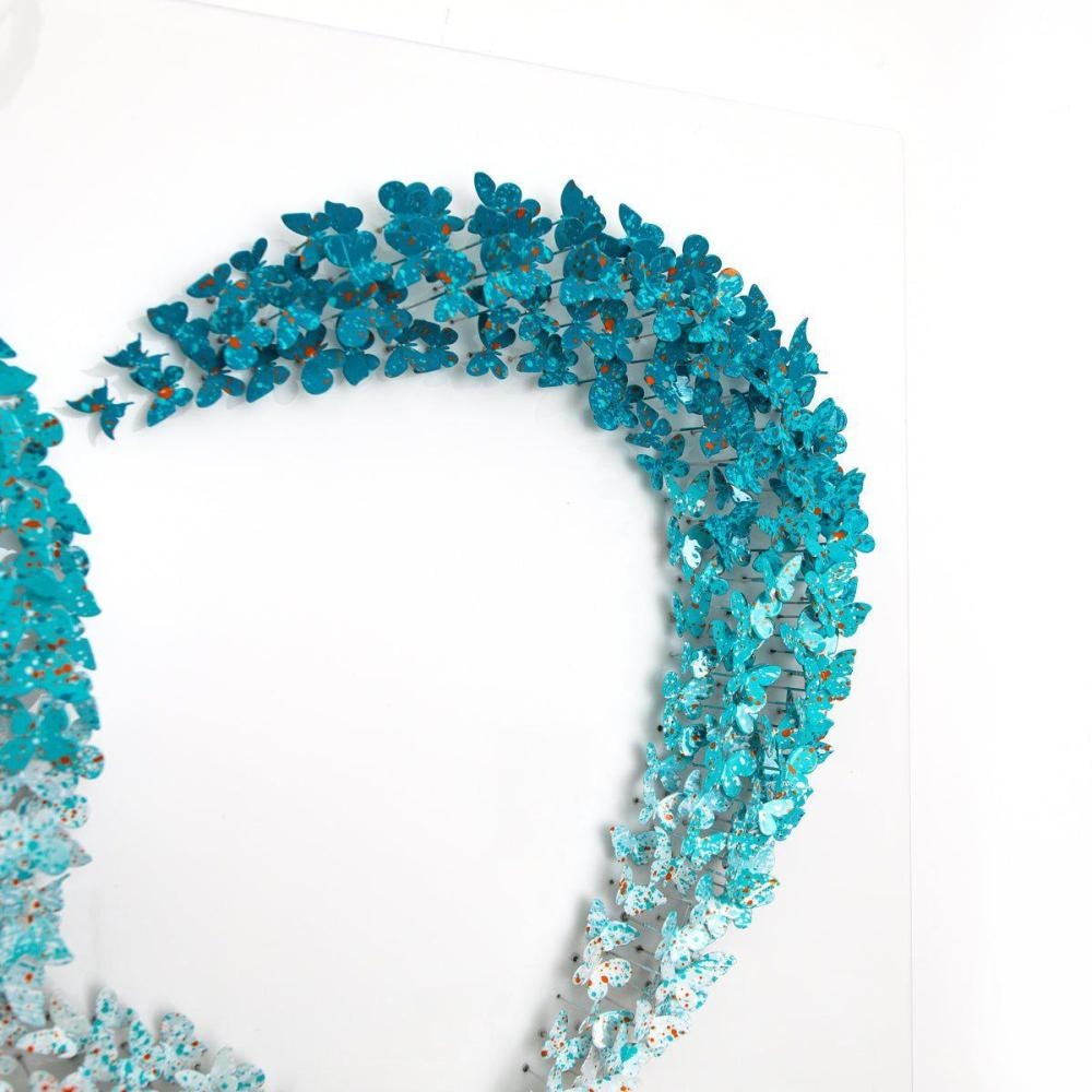 Artwork by Patricia Govezensky, Infinite Love, Made of Original 3D Metal Art On Wood