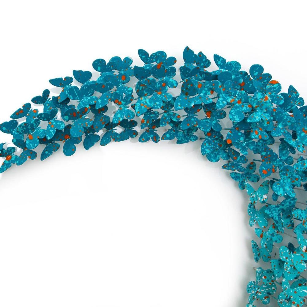 Artwork by Patricia Govezensky, Infinite Love, Made of Original 3D Metal Art On Wood