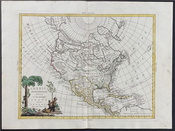 Map of North America by Antonio Zatta, 1775-1785