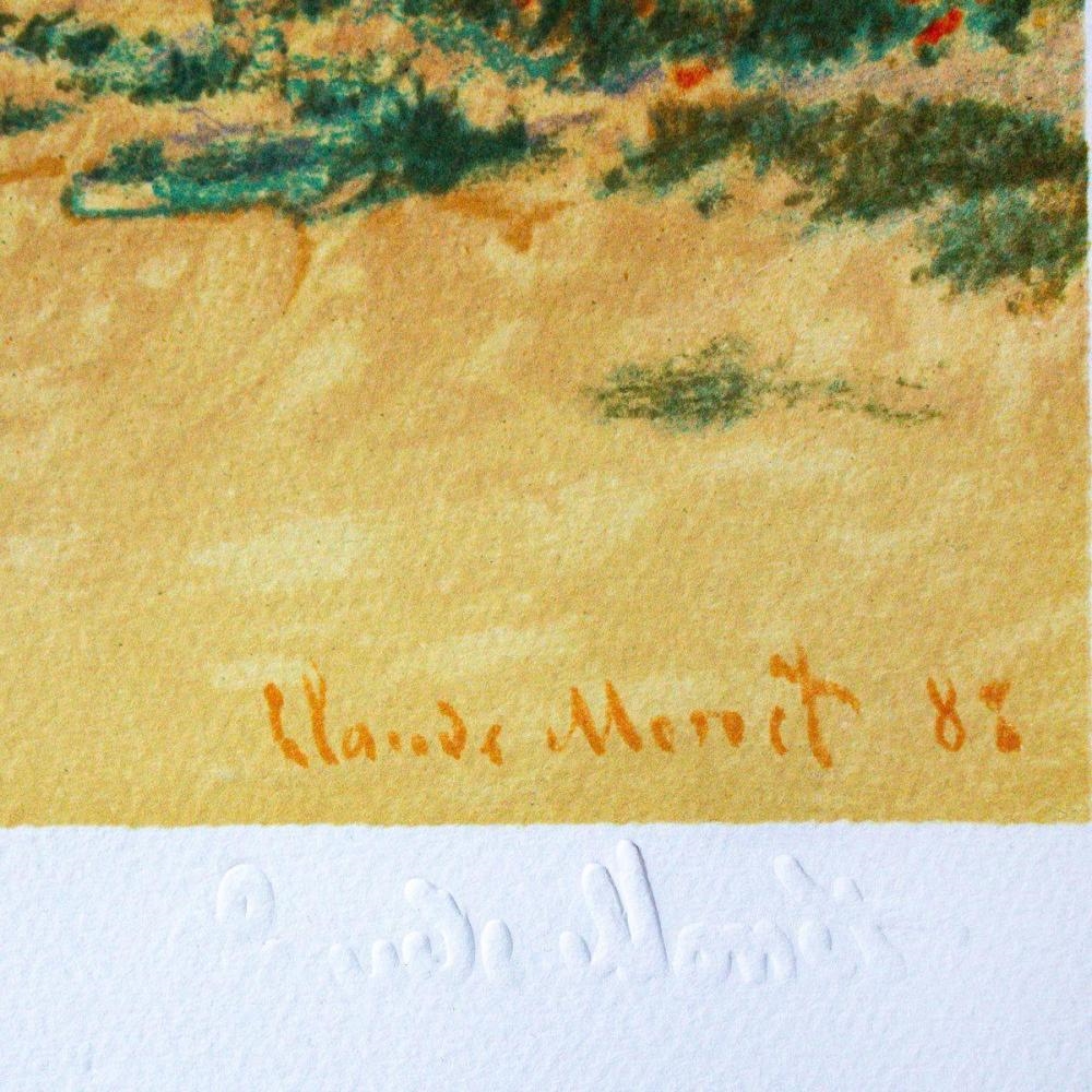 Artwork by Claude Monet, Chemin Dans Les Bles A Pourville, Made of Lithograph