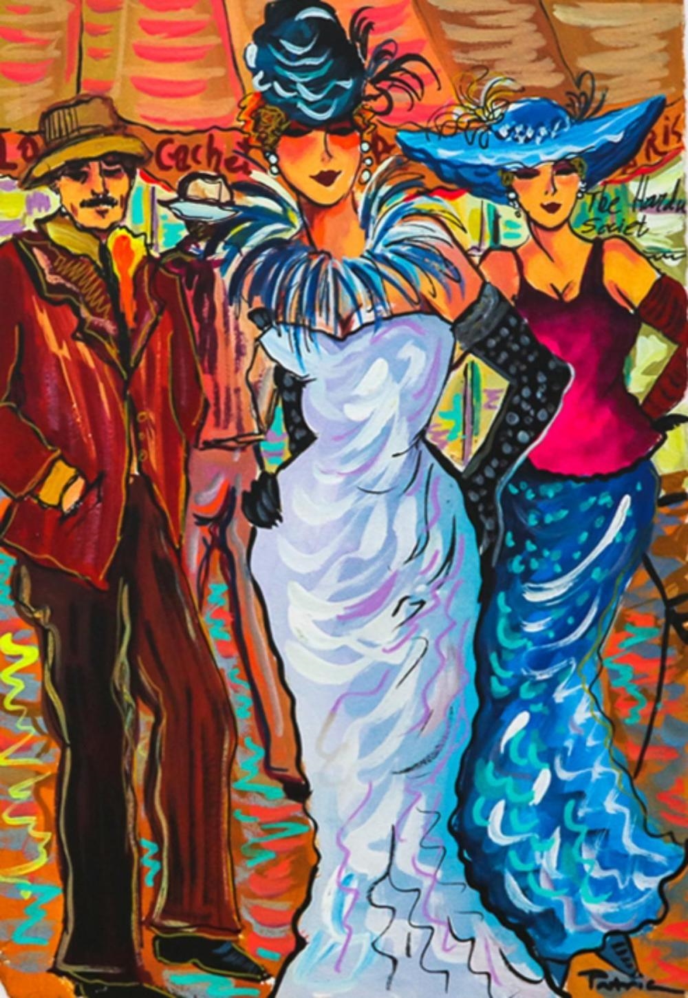 Artwork by Patricia Govezensky, New Look, Made of Original Watercolor