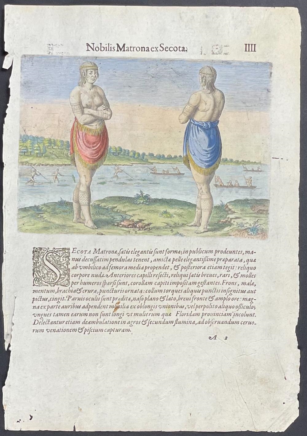 Theodor de Bry | One of the chief ladies of Secota (1590 - 1608 ...