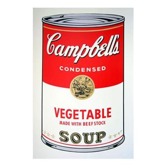 Soup can 11.48 (Vegetable w/ Beef Stock - Andy Warhol