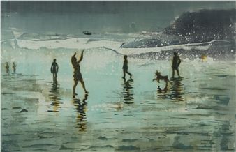 Frisbee on The Beach - Amanda Arenillo