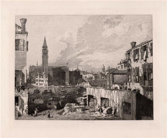 View in Venice (The Stonemason's Yard - Canaletto