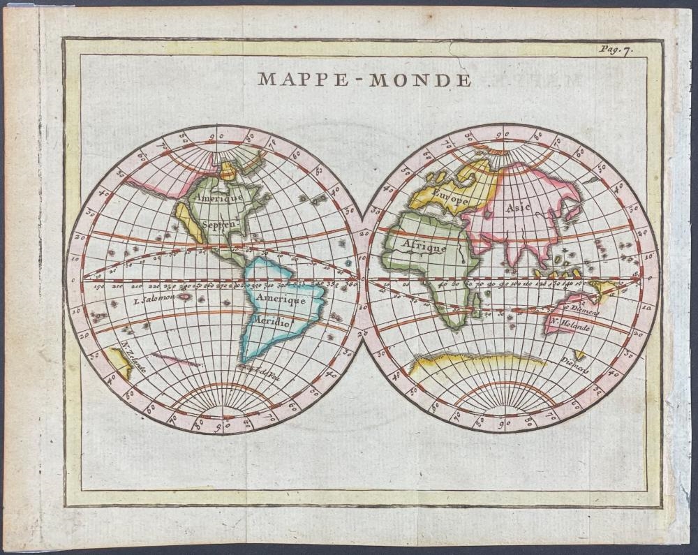Giovanni Maria Cassini | Map of the World (1760) | MutualArt