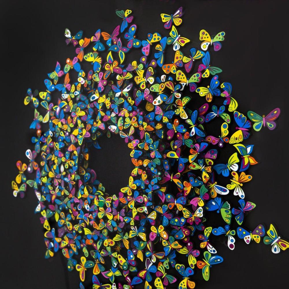 Artwork by Patricia Govezensky, Sunlight, Made of 3D Multilayered Woodcut