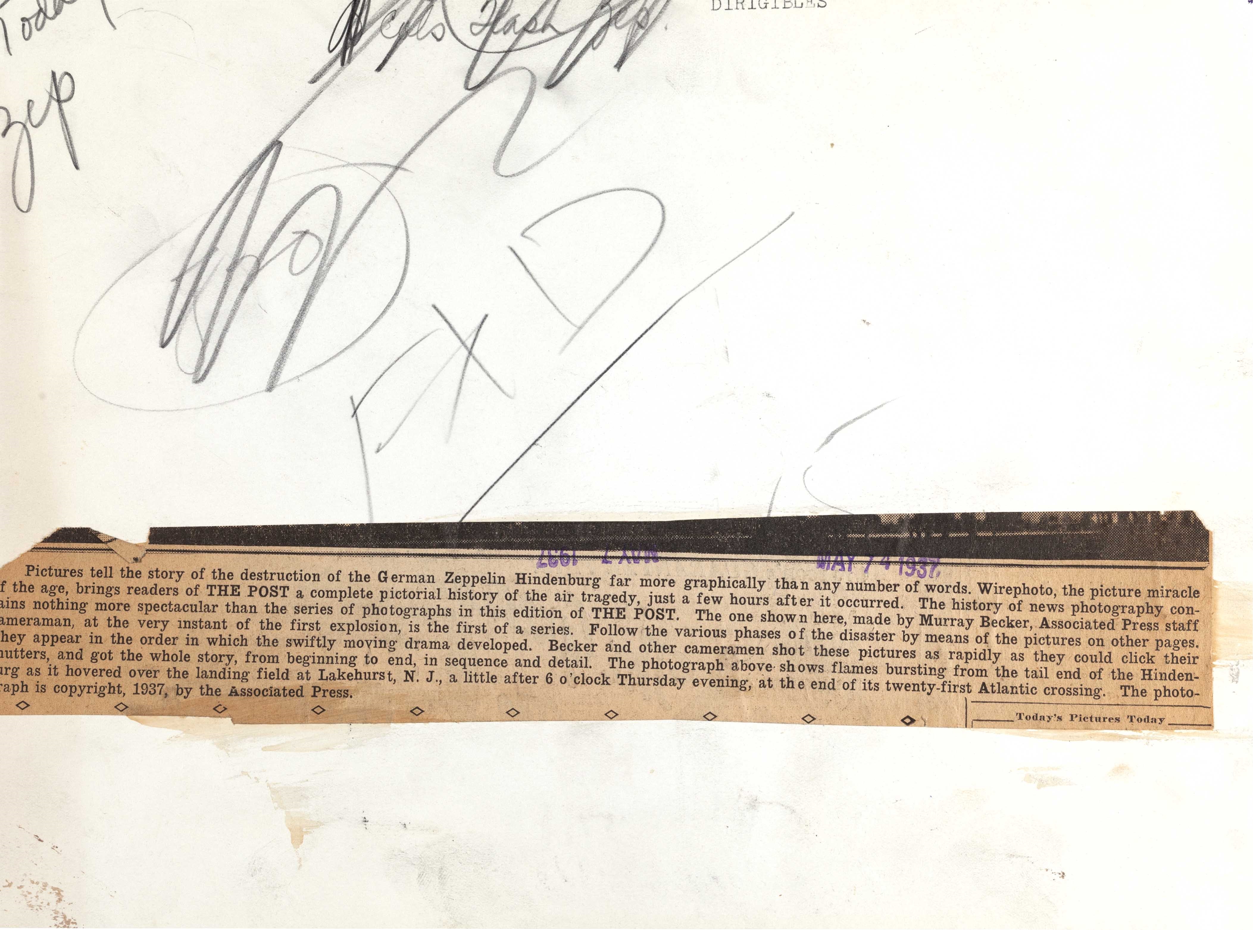Murray Becker | The Hindenburg disaster at Lakehurst (3 prints), 6 May ...