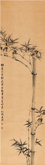 BIRDS PERCH ON BAMBOO - Fang Ming