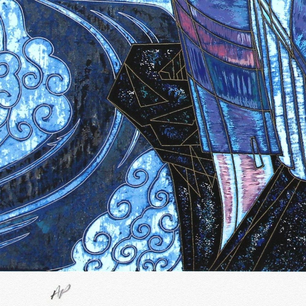 Artwork by Ting Kuang, Rhyme of Fountain, Made of Silkscreen