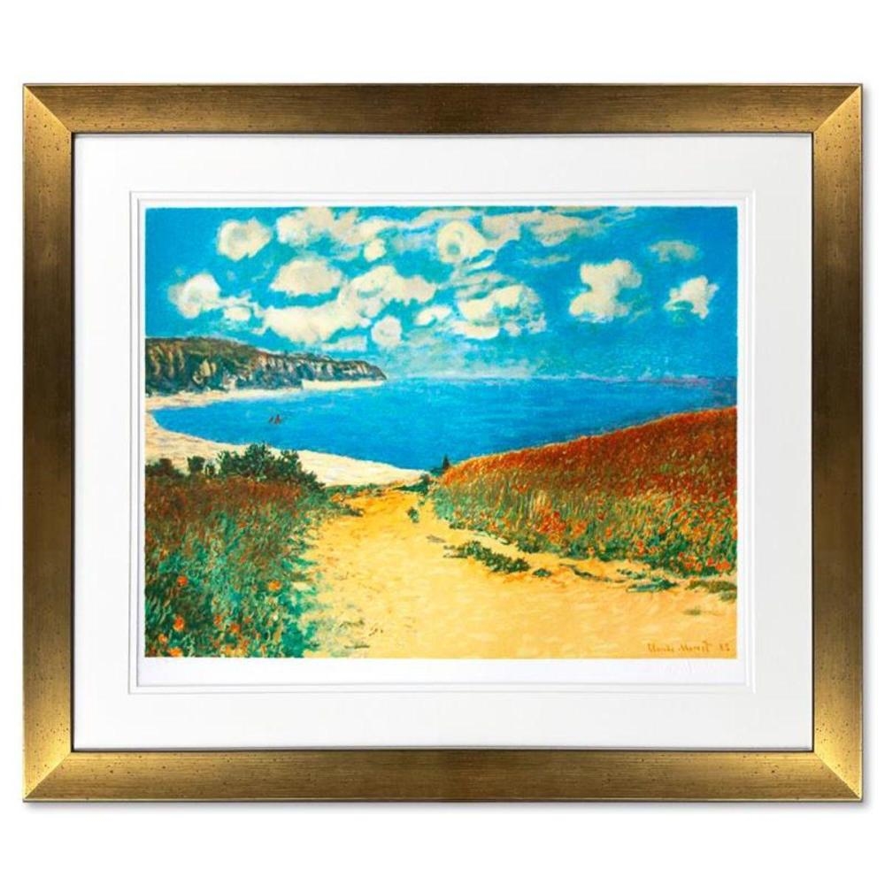 Artwork by Claude Monet, Chemin Dans Les Bles A Pourville, Made of Lithograph