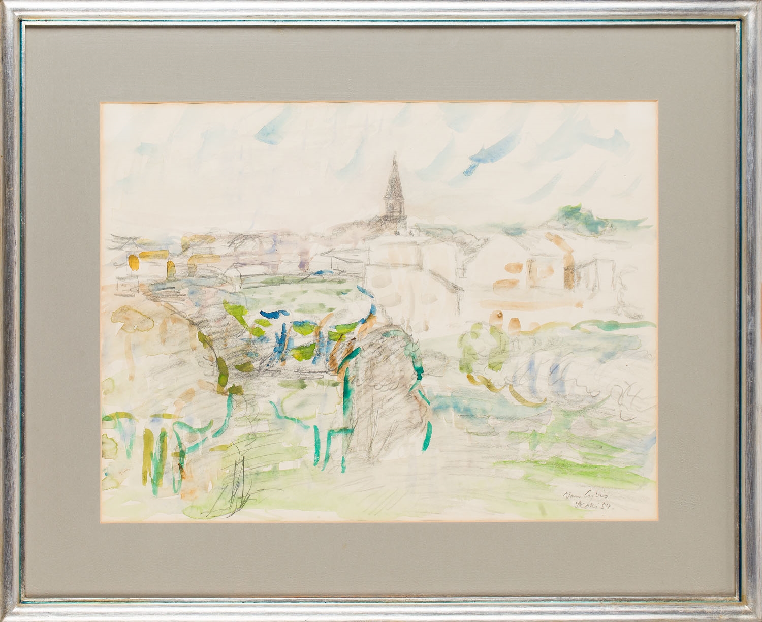 Jan Cybis | Skoki (1954) | MutualArt