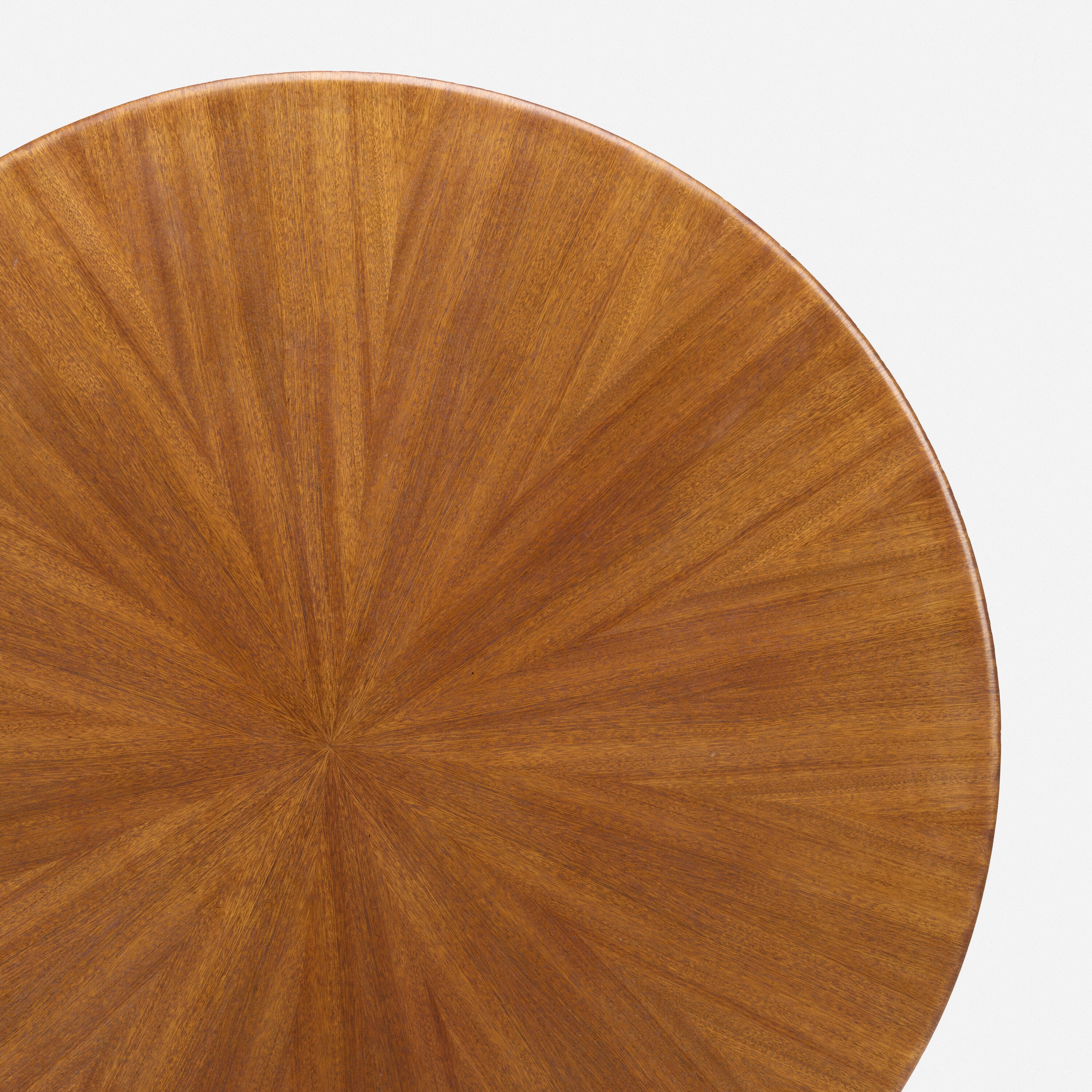 Artwork by Osvaldo Borsani, T69 table, Made of mahogany, stainless steel, enameled steel