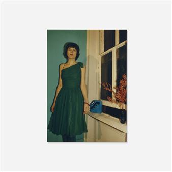 Vivienne in Green Dress - Nan Goldin