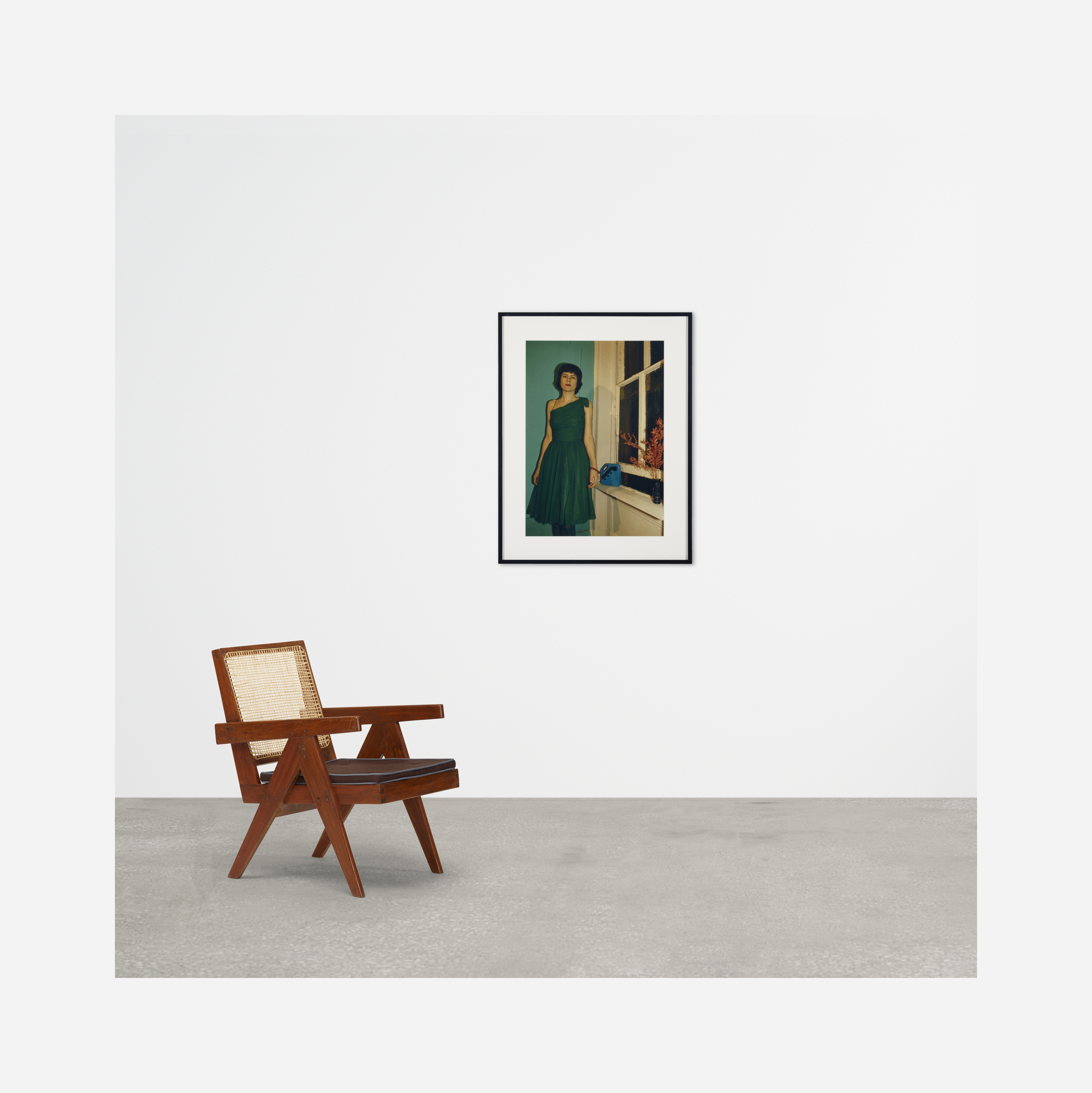 Artwork by Nan Goldin, Vivienne in Green Dress, Made of C-Print