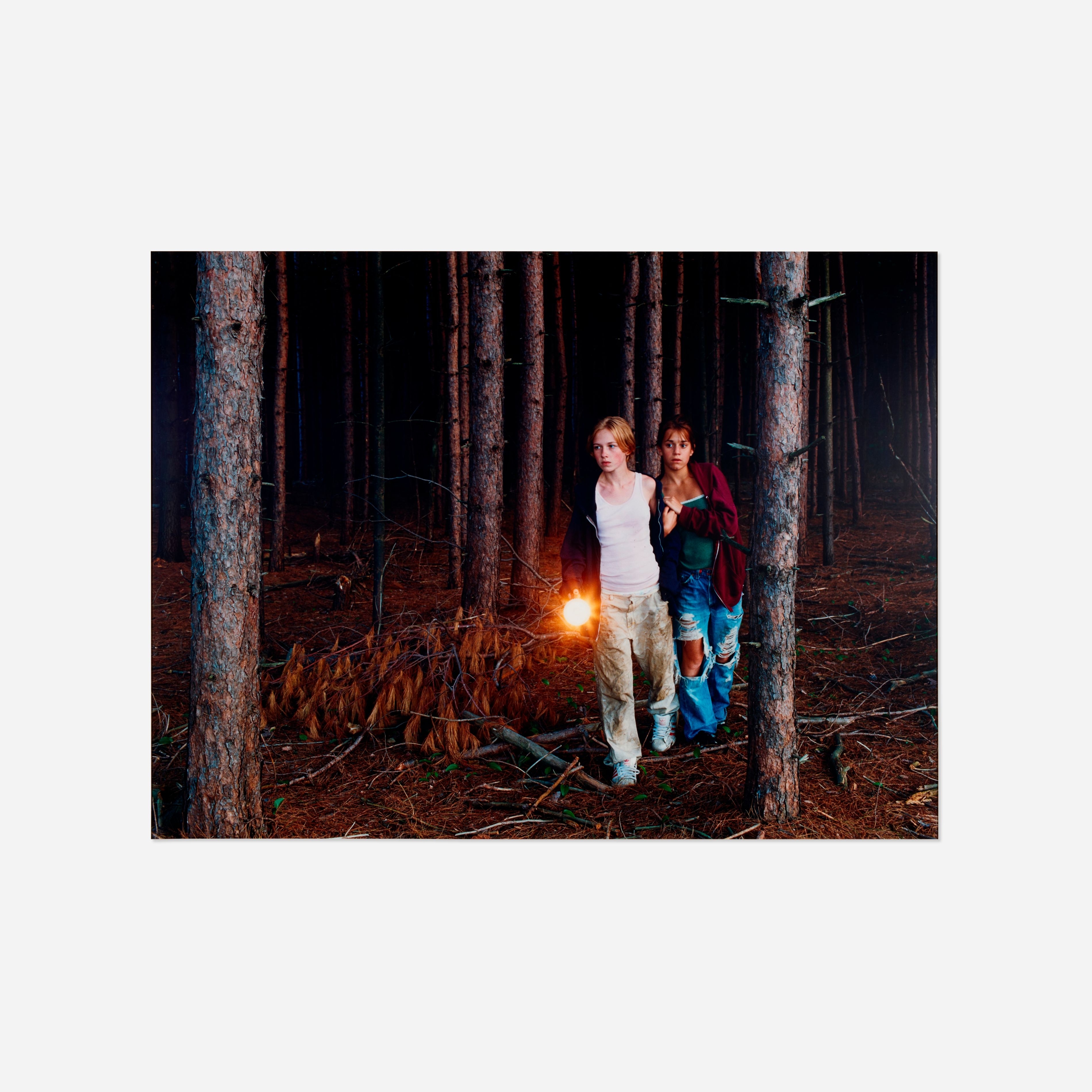 Artwork by Justine Kurland, Flashlight, Made of Satin Finish Uv-Laminated C-Print Mounted To Sintra