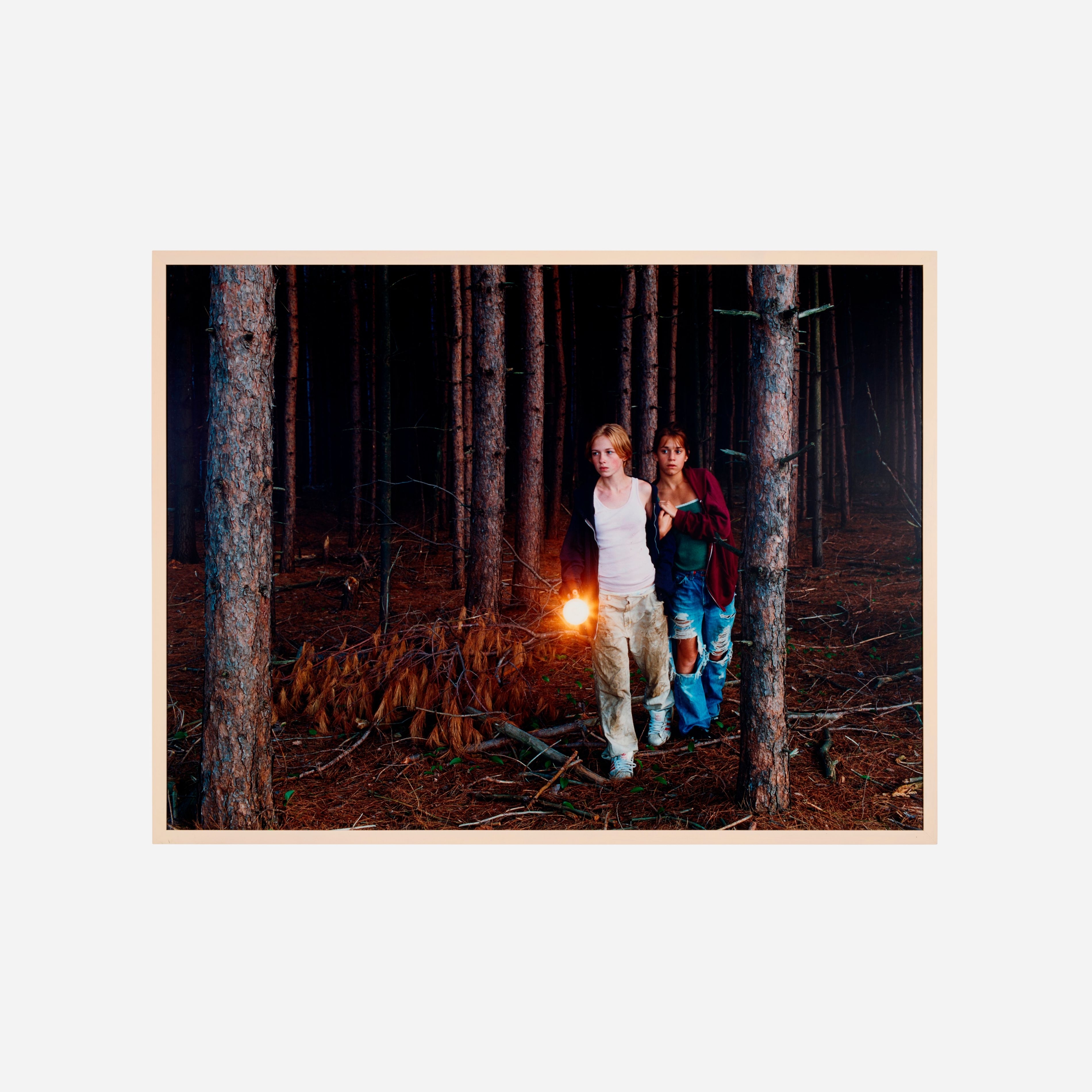 Artwork by Justine Kurland, Flashlight, Made of Satin Finish Uv-Laminated C-Print Mounted To Sintra